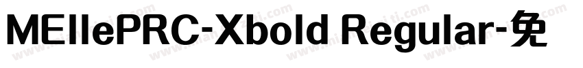 MEllePRC-Xbold Regular字体转换